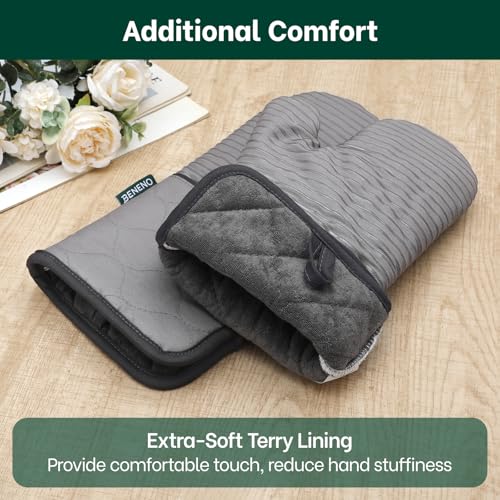 Heat Resistant 500°F Kitchen Oven Mitts 2 (2 Count)
