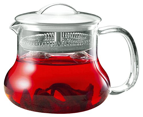 Yama Sitka 24oz Borosilicate Glass Teapot with Built