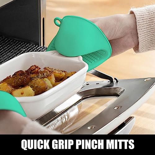 Silicone Oven Mitts and Pot Holders Sets