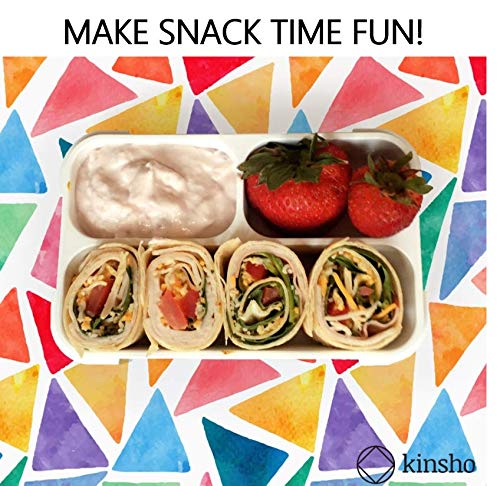 Small Snack Box Container for Kids Toddlers Set of 2 (2 Count)