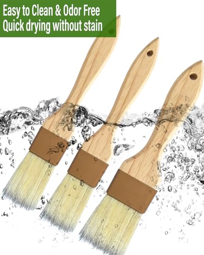 Pastry Basting Brush Natural Bristle (3 Count)
