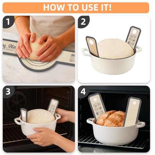Silicone Bread Sling for Dutch Oven Baking (2 Count)