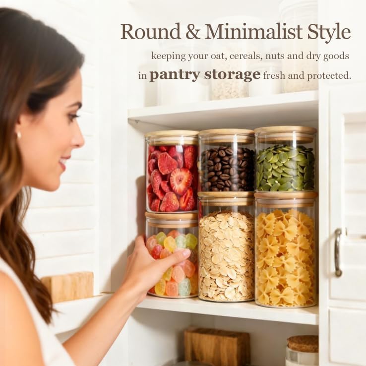 Glass Storage Containers with Lids (6 Count)