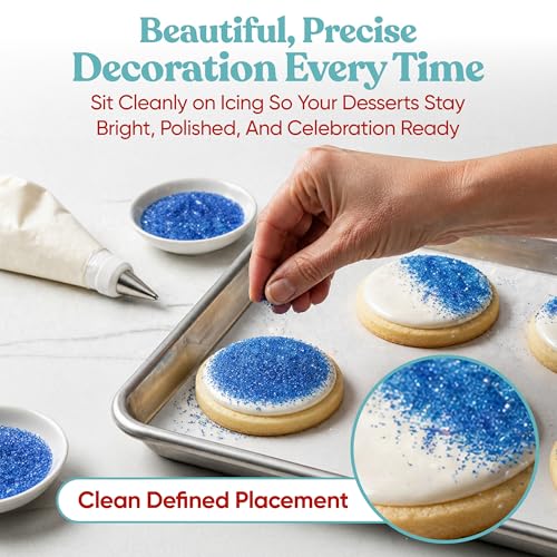 Blue Sanding Sugar for Baking & Cookie Decorating (5 Ounce)