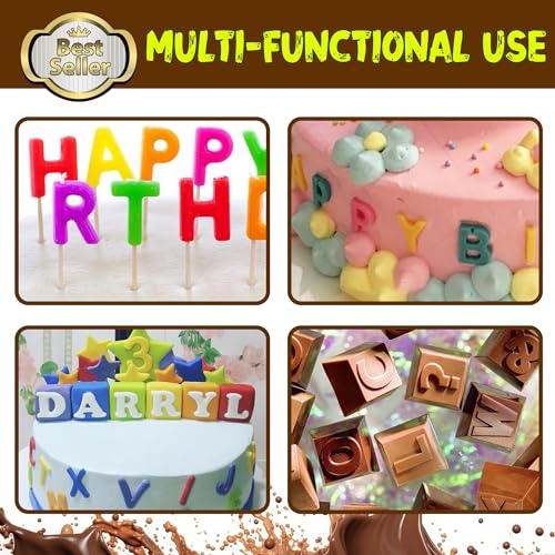 Silicone Letter Mold Chocolate Molds (4 Count)