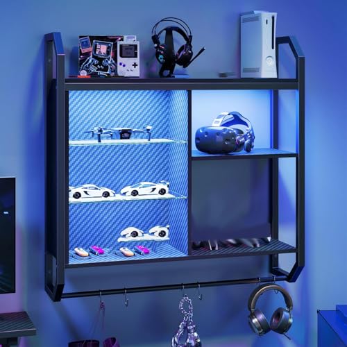 LED Gaming Floating Shelves