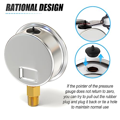 30inHG~160Psi Stainless Steel 1