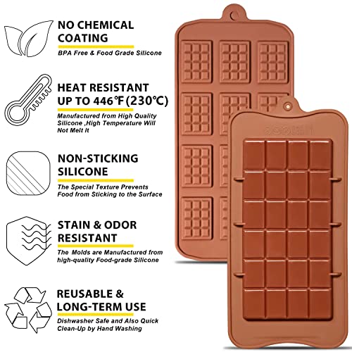 Silicone Break Apart Chocolate Molds (4 Count)