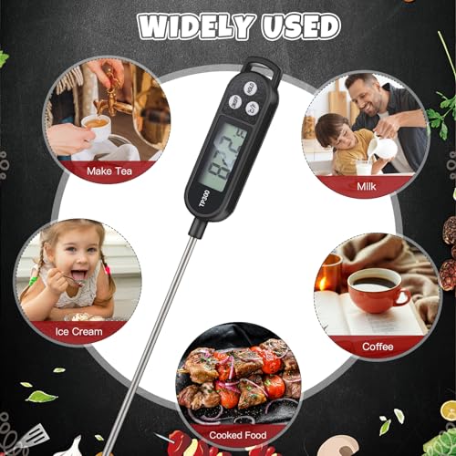 6 Pcs Food Thermometer Instant Read Probe BBQ (6 Count)