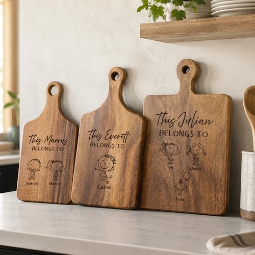 Personalized Family Member Cutting Board for Dad Mom Grandma Grandpa
