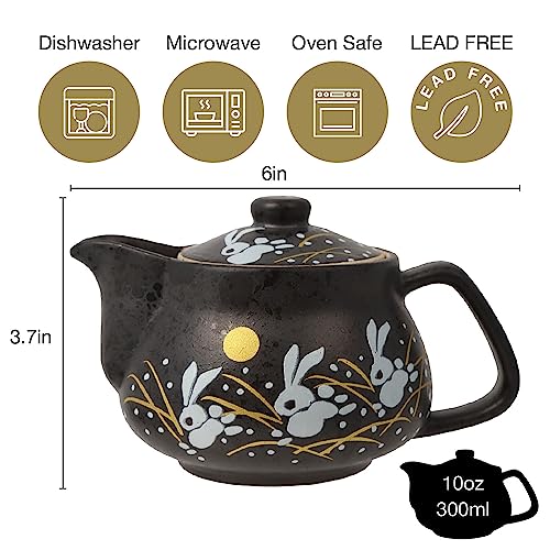 10oz bunny kyusu Rabbit Kutani Yaki