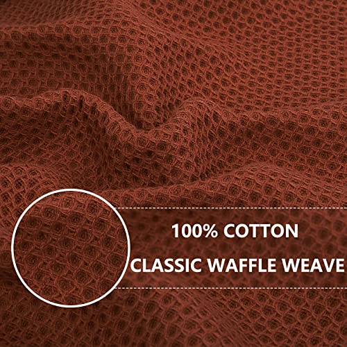 100% Cotton Waffle Weave Kitchen Dish Towels 4 (4 Count)