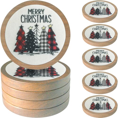 Christmas Tree Coasters for Drinks