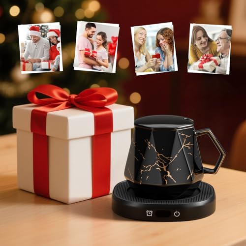 Coffee Mug Warmer Set Electric Heated Beverage Tea Cup Warmer for Desk