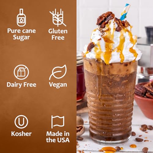 Coffee Syrup Butter Pecan Flavored Syrup for Drinks (25.4 Fl Oz)