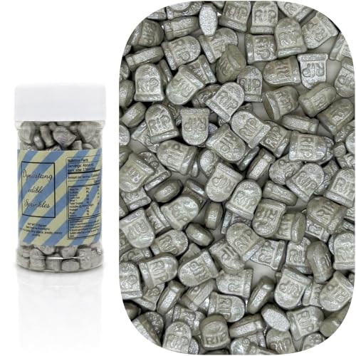 Rip Tombstones Sprinkles Halloween Edible Tombstone Cake Decoration Cupcake Toppers Cookie Perfect for Cakes