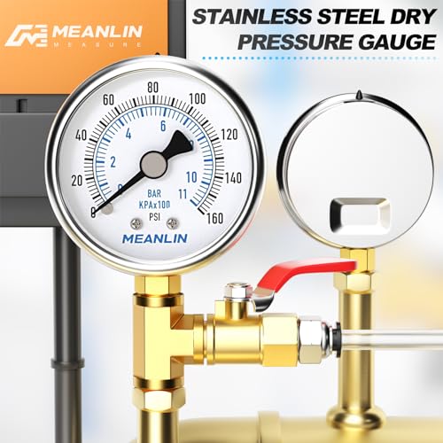 0~160Psi Dry Pressure Gauge Stainless Steel 1