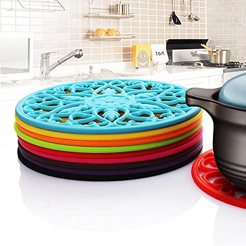 Mandala Coaster Resin Molds 2pcs Large Silicone Coaster Molds for Hollow Flower Tray Epoxy 3D Geode Design Shiny Molds for Home Decoration Coaster Resin Casting Mold Set (2 Count)