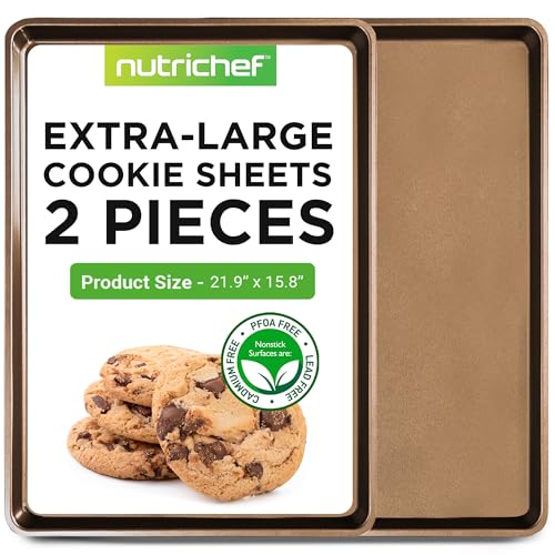 2 Piece Nonstick XL Cookie Sheets for Baking (2 Count)