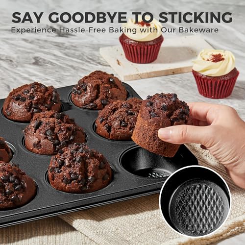 9 Piece Baking Pans Set Nonstick (9 Count)