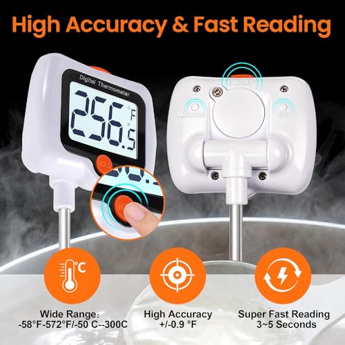 Candy Thermometer for Candy Making with Pot Clip