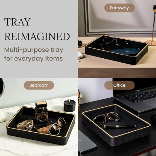 Leather Catchall Valet Tray for Men