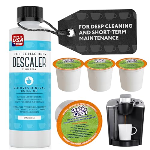 Coffee Machine Descaler & Cleaning Bundle (8 Fl Oz)