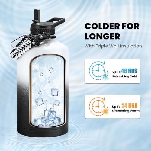 One Gallon Water Bottle Insulated 128 oz