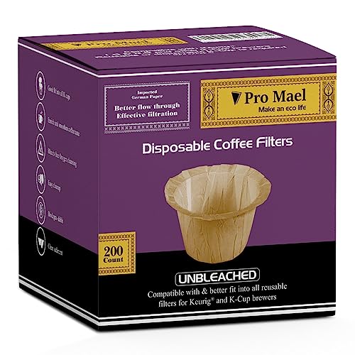 200 Disposable K Cup Paper Filters for Keurig 1.0&2.0 (200 Count)