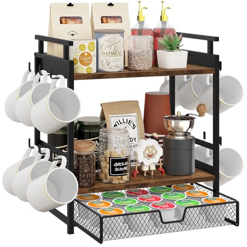 Coffee Bar Organizer for Countertop