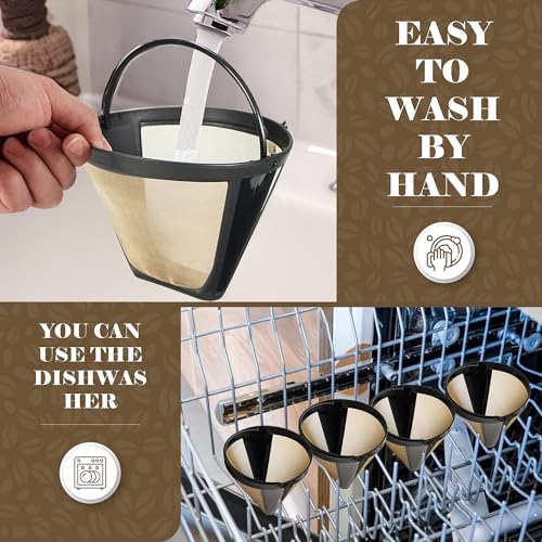 Reusable Filter for Cuisinart Coffee Tone Basket GTF 10 12 14 Cup