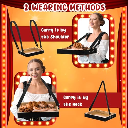 2 Pcs Movie Night Snack Trays with Straps (2 Count)