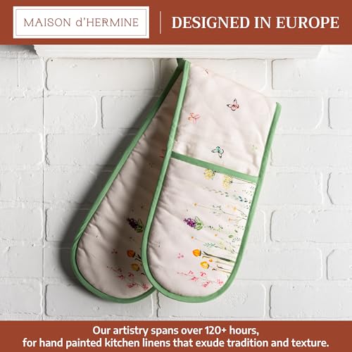 Double Oven Mitts 100% Cotton Double Oven Glove