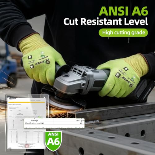 12 Pairs ANSI A6 Cut Resistant Gloves (12 Count)