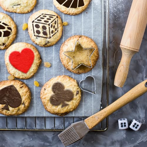 Coffee Stencils and Cookies Decoration 14Pcs 2.8”x2.8” and 4.3”x4.3”