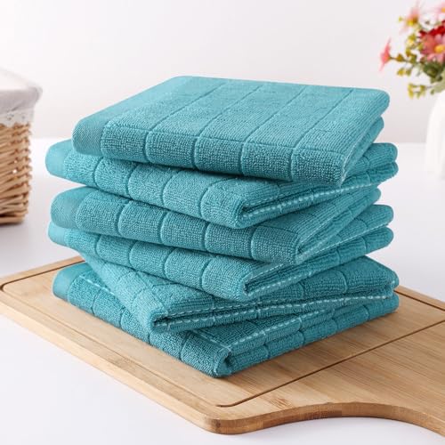 100% Cotton Terry Kitchen Dish Cloths (8 Count)