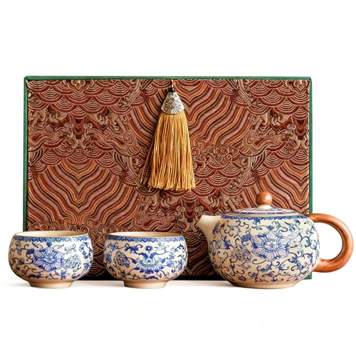 Floral Tea Pot & Tea Cup Set