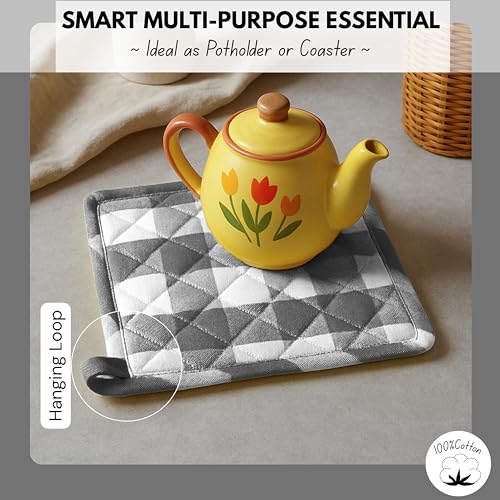 Buffalo Plaid Check Oven Mitts and Pot Holders Set of 4 (4 Count)