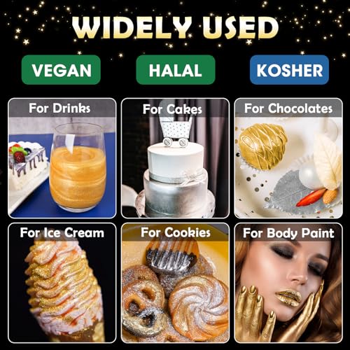 Edible Food Grade Glitter Powder Glimmer Luster Dust for Drinks