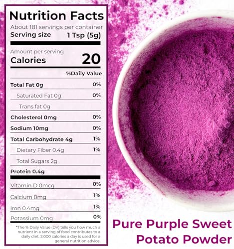 2LB Purple Sweet Potato Powder Bulk (32 Ounce)