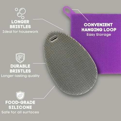 Silicone Dish Sponge Dish Scrubber