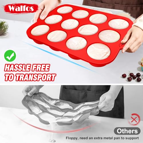 Silicone Muffin Pan with Metal Frame (24 Count)