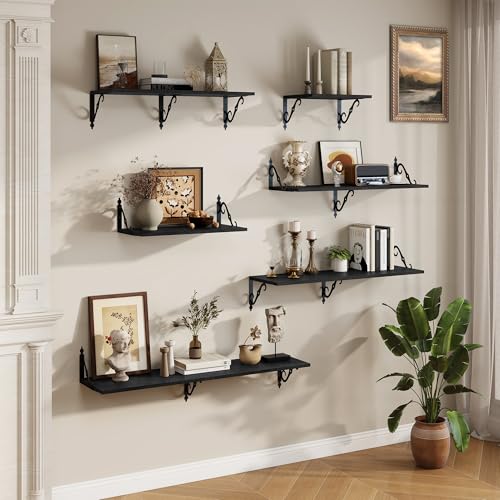 12 Inch Deep Floating Shelves for Wall (2 Count)