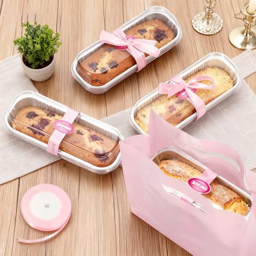 6.8oz Mini Loaf Pans with Lids (30 Count)