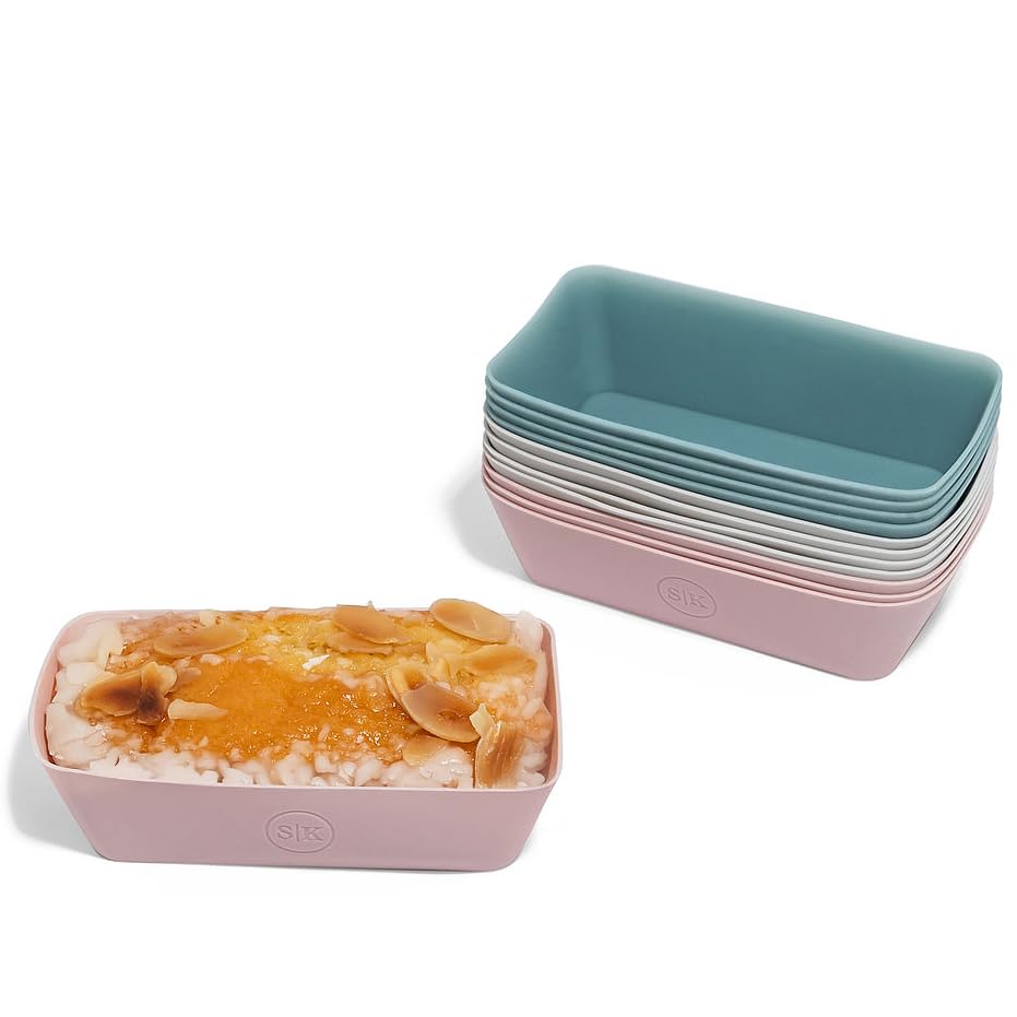 Silicone Individual Mini Loaf Pans (12 Count)