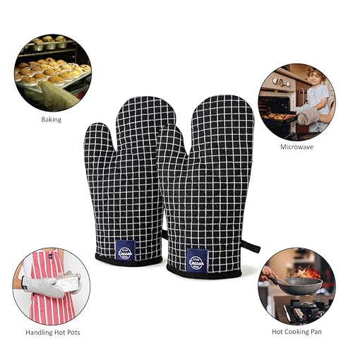 Oven Mitts Heat Resistant Kitchen Gloves (2 count)