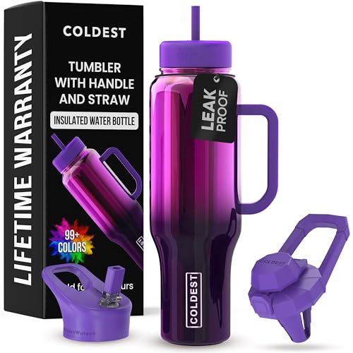 Coldest Tumbler with Handle and Straw