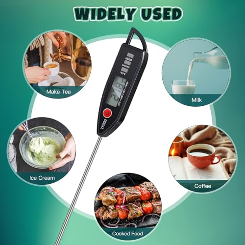 3 Set Digital Food Thermometer Long Probe Instant (3 Count)