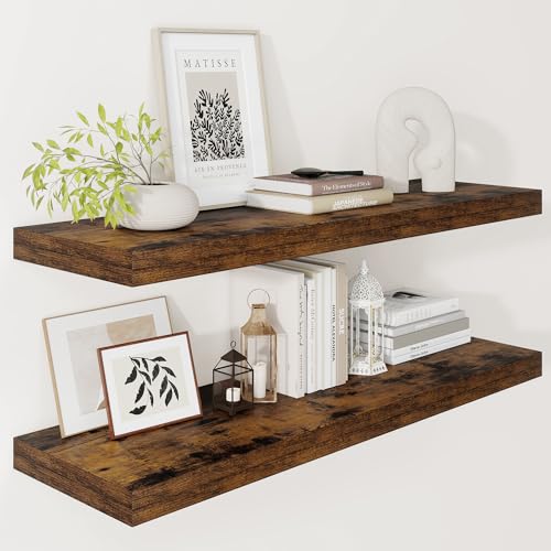Deep Floating Shelves 36x12” Set of 2 (2 Count)