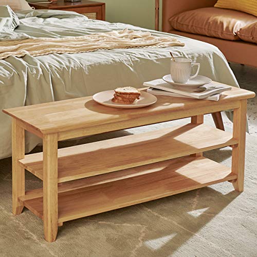 Shoe Rack Bench Wooden Storage Bench Entryway Bench